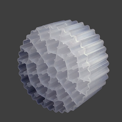 Белые средства массовой информации водяного фильтра HDPE MBBR девственницы 25*10mm для обработки сточных водов